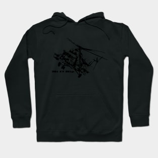 Famous army and transport helicopter - MI -17 (Mi-8M) Hip Hoodie